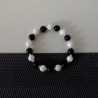 Bracelet unisex Joe noir et blanc