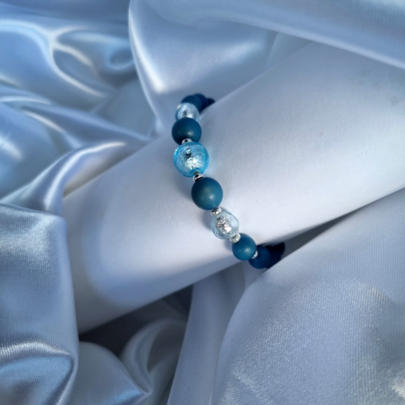 Bracelet Gabrielle bleu marine