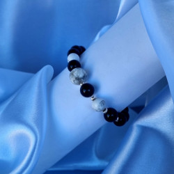 Bracelet Katia noir et blanc